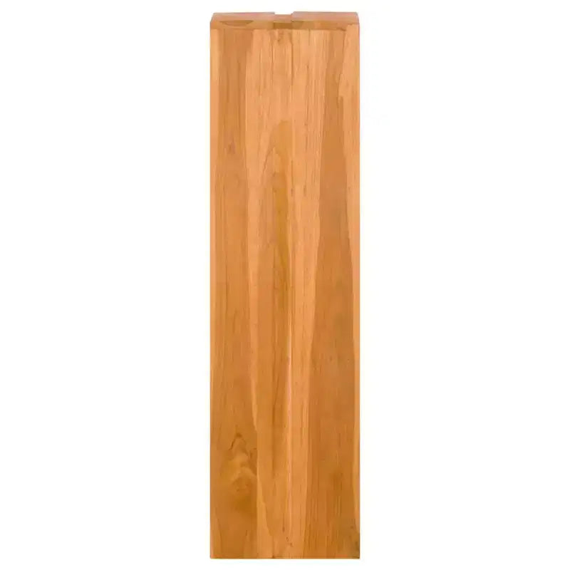 Libreria da terra marrone in solido legno di teak, 4 ripiani, stile retrò, montaggio per 2 persone