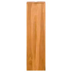 Libreria da terra marrone in solido legno di teak, 4 ripiani, stile retrò, montaggio per 2 persone