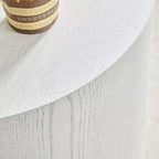 Bianco crema / Nero opaco / Rovere / Noce / Bianco – Set di 2 tavolini cilindrici a incastro