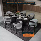 Sedia da pranzo con braccioli a schienale aperto a forma di U, rivestimento in pelle, beige / grigio chiaro / tortora / bianco, set da 2