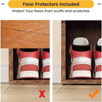 Panca Contenitore per Scarpe Beige con Cuscino, Organizer Regolabile a 10 Scomparti, Seduta per 2 Persone