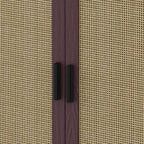 Madia a 4 Ante in Rattan Nero/Naturale/Marrone – Montaggio da 2 Persone, 3 Misure