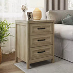 3 Drawer Dresser, Modern Wood Dresser with Raised Panel Drawer Front, Accent Chest of Drawers for Bedroom, Living Room, Entryway