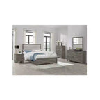 Comodino a 2 cassetti in rovere marrone con gambe affusolate, 1 persona