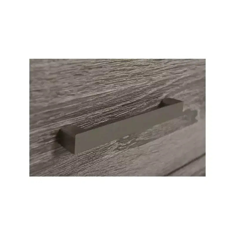 Comodino a 2 cassetti in rovere marrone con gambe affusolate, 1 persona