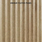 Mobile credenza con 2 ante, a listelli neri / rovere / bianchi – Montaggio da parte di un singolo utente