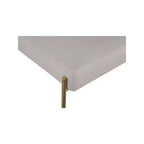 Sedia da pranzo Taupe Boucle e pelle vegana, set da 2