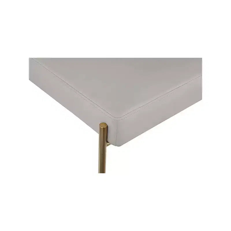 Sedia da pranzo Taupe Boucle e pelle vegana, set da 2