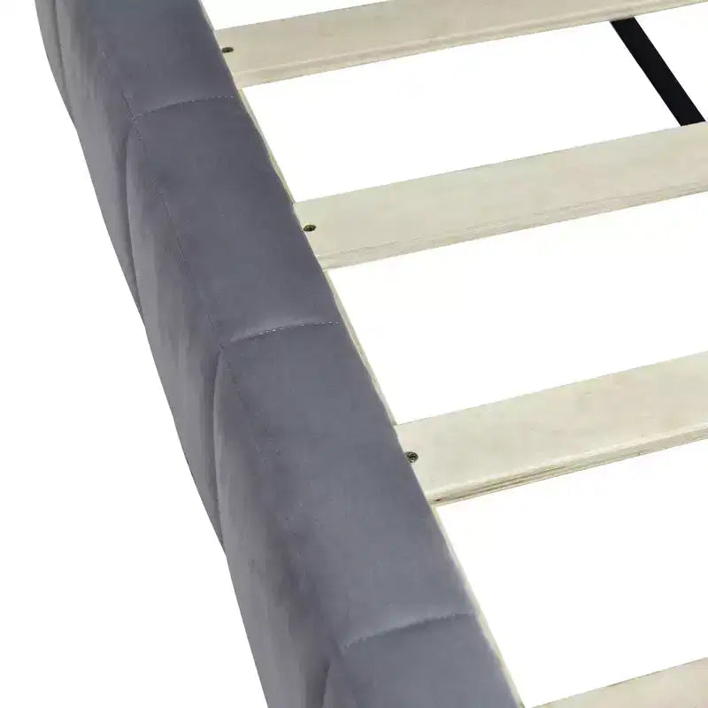 Divano letto in velluto beige/grigio con schienale, matrimoniale, per 1-2 persone