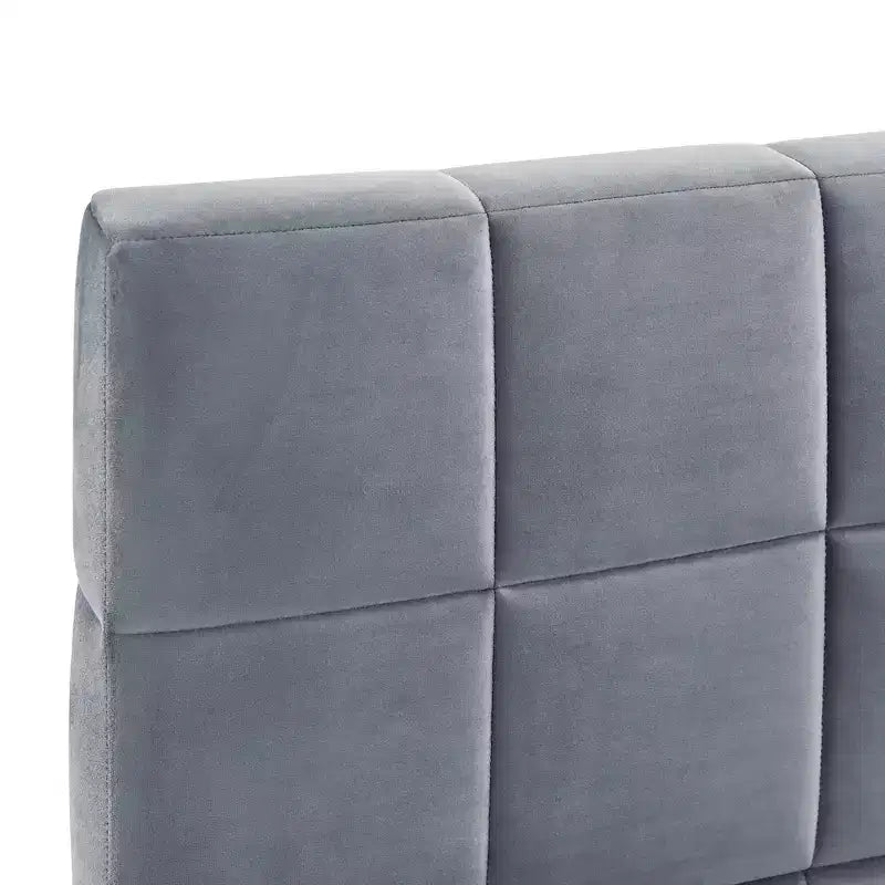 Divano letto in velluto beige/grigio con schienale, matrimoniale, per 1-2 persone