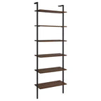 Coaster,Owens 96-inch 6-shelf Wall Bookshelf Walnut
