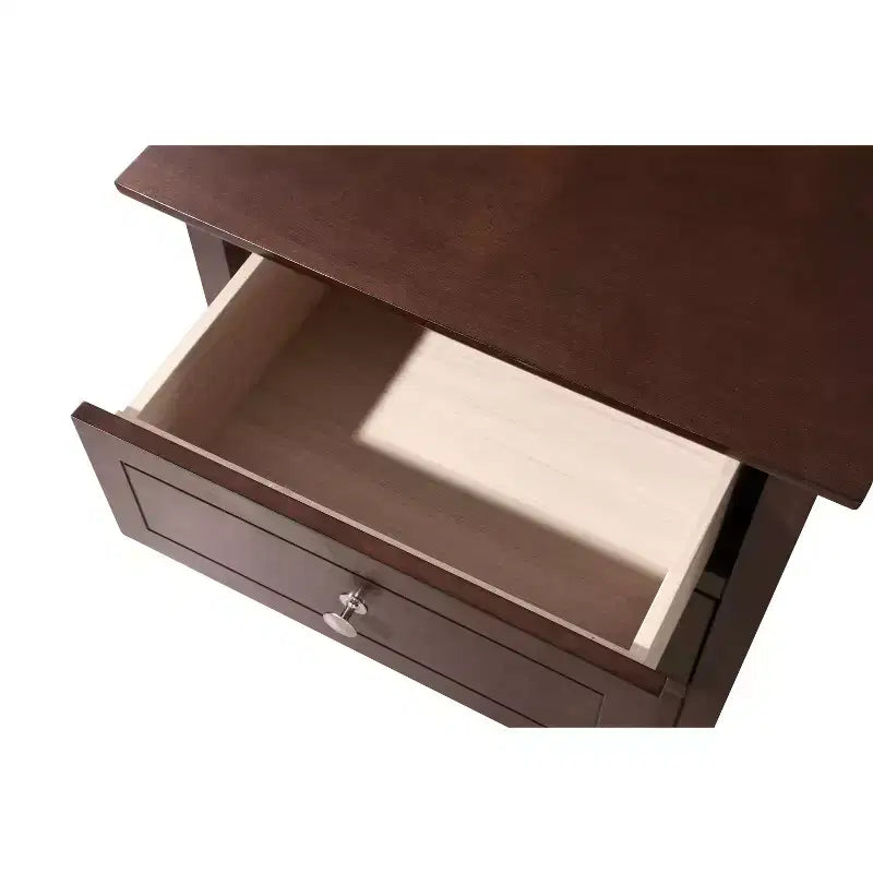 Comodino rettangolare in legno – Nero / Cappuccino / Ciliegio / Rovere / Bianco / Giallo, per 1