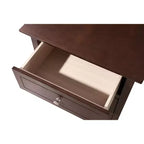 Comodino rettangolare in legno – Nero / Cappuccino / Ciliegio / Rovere / Bianco / Giallo, per 1