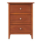 Comodino rettangolare in legno – Nero / Cappuccino / Ciliegio / Rovere / Bianco / Giallo, per 1