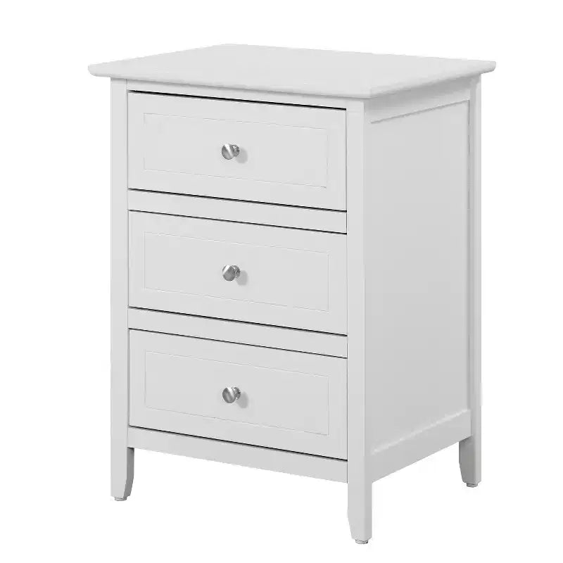 Comodino rettangolare in legno – Nero / Cappuccino / Ciliegio / Rovere / Bianco / Giallo, per 1