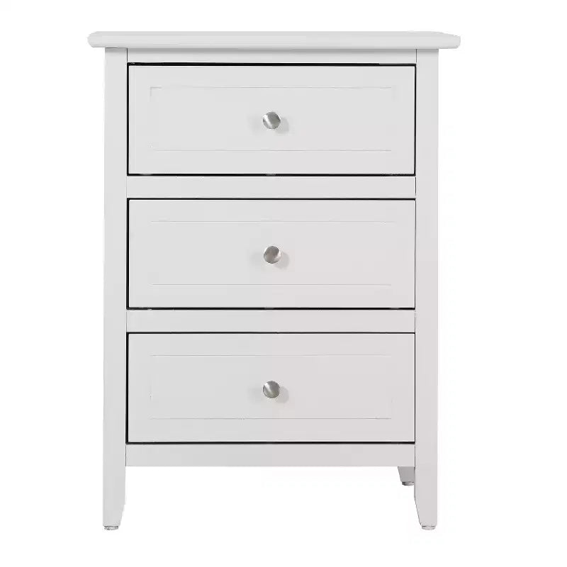 Comodino rettangolare in legno – Nero / Cappuccino / Ciliegio / Rovere / Bianco / Giallo, per 1