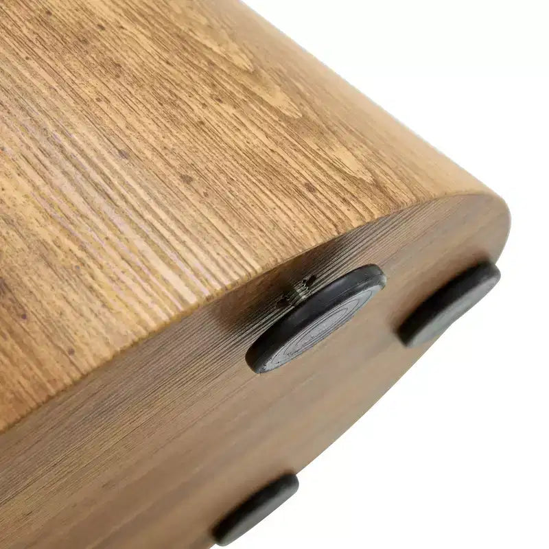 Tavolino da caffè con base rotonda – marrone / grigio / noce, 1 posto