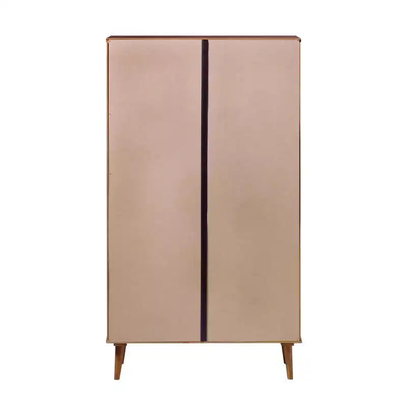 Cassettiera a 5 cassetti Mid-Century in Noce Caramello (1 persona)