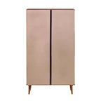 Cassettiera a 5 cassetti Mid-Century in Noce Caramello (1 persona)