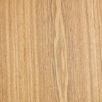 Tavolino da caffè quadrato beige, impiallacciatura in legno naturale, base a piedistallo, 1 pezzo