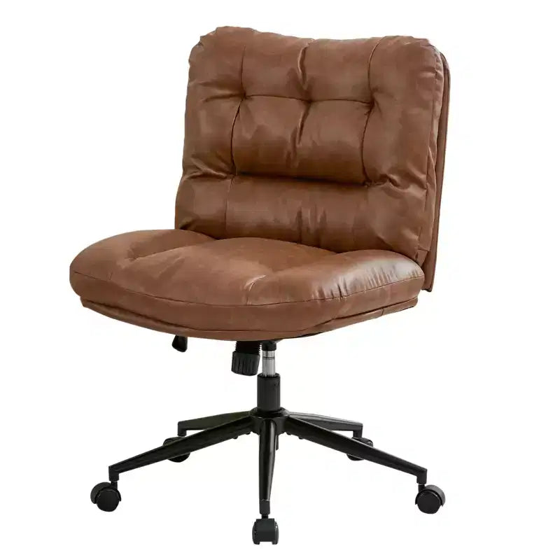 Sedia da toeletta girevole in ciniglia marrone / verde / grigio con ruote – senza braccioli, 1 posto
