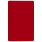 Tavolo attività rettangolare rosso/giallo, regolabile in altezza, ospita fino a 6 persone