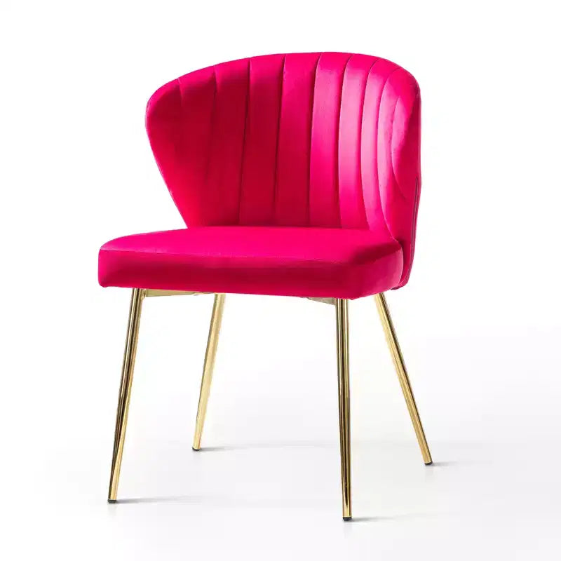 Poltrona d'accento trapuntata in velluto con gambe in metallo, multicolore, a sedile singolo