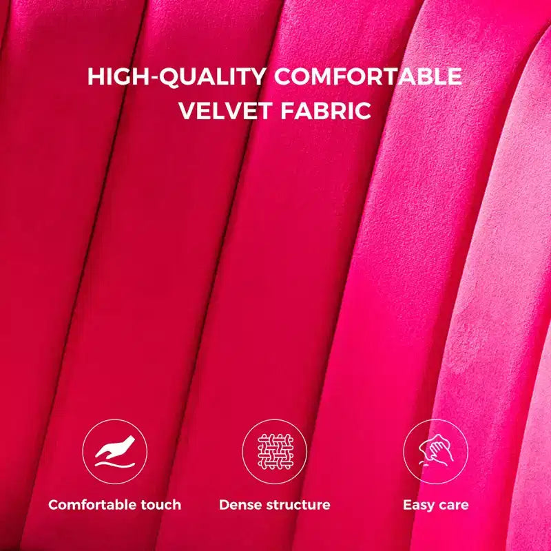 Poltrona d'accento trapuntata in velluto con gambe in metallo, multicolore, a sedile singolo