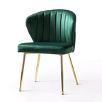 Poltrona d'accento trapuntata in velluto con gambe in metallo, multicolore, a sedile singolo