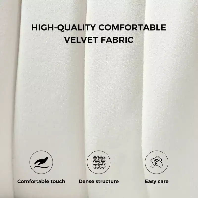 Poltrona d'accento trapuntata in velluto con gambe in metallo, multicolore, a sedile singolo