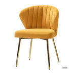 Poltrona d'accento trapuntata in velluto con gambe in metallo, multicolore, a sedile singolo