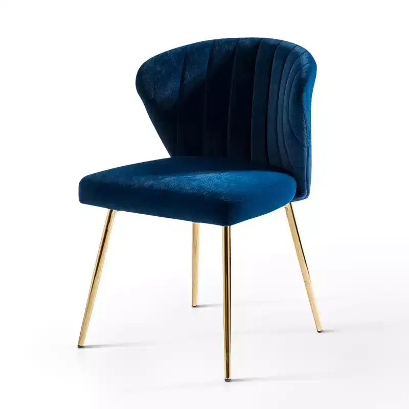 Poltrona d'accento trapuntata in velluto con gambe in metallo, multicolore, a sedile singolo