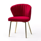 Poltrona d'accento trapuntata in velluto con gambe in metallo, multicolore, a sedile singolo