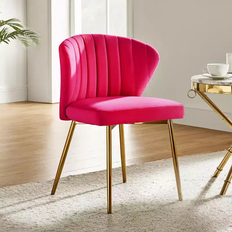 Poltrona d'accento trapuntata in velluto con gambe in metallo, multicolore, a sedile singolo