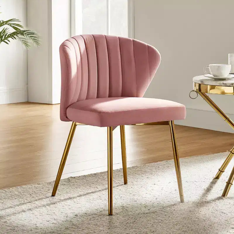 Poltrona d'accento trapuntata in velluto con gambe in metallo, multicolore, a sedile singolo
