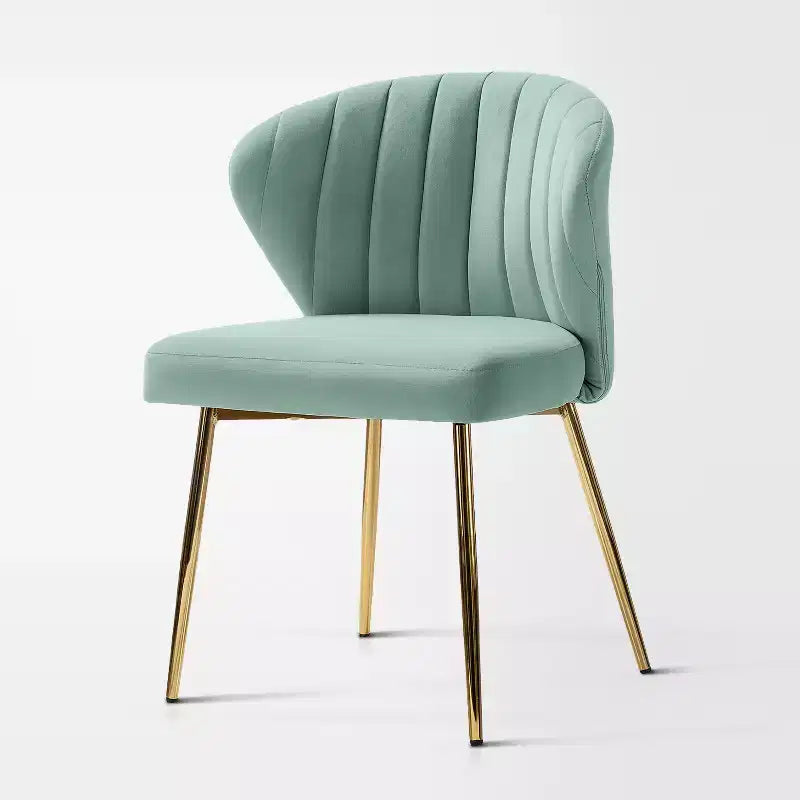 Poltrona d'accento trapuntata in velluto con gambe in metallo, multicolore, a sedile singolo