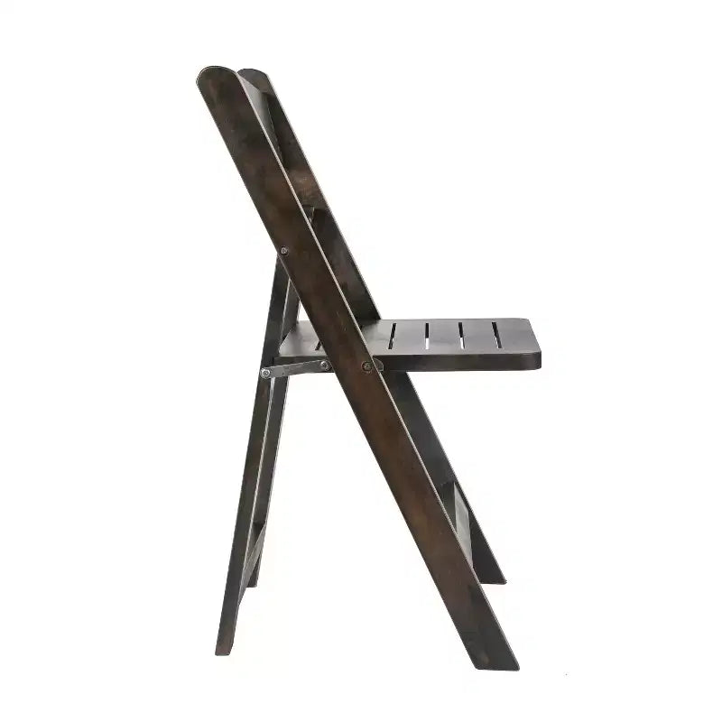 Sedia da pranzo pieghevole in legno massello, rovere/stile americano antico/bianco, 1 posto