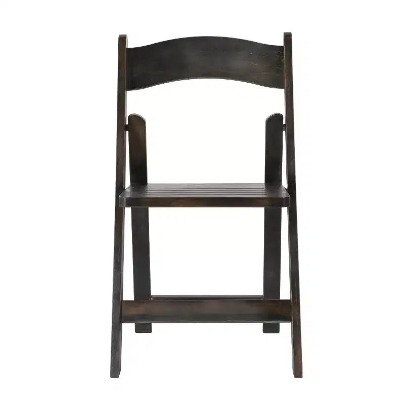 Sedia da pranzo pieghevole in legno massello, rovere/stile americano antico/bianco, 1 posto