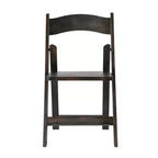Sedia da pranzo pieghevole in legno massello, rovere/stile americano antico/bianco, 1 posto