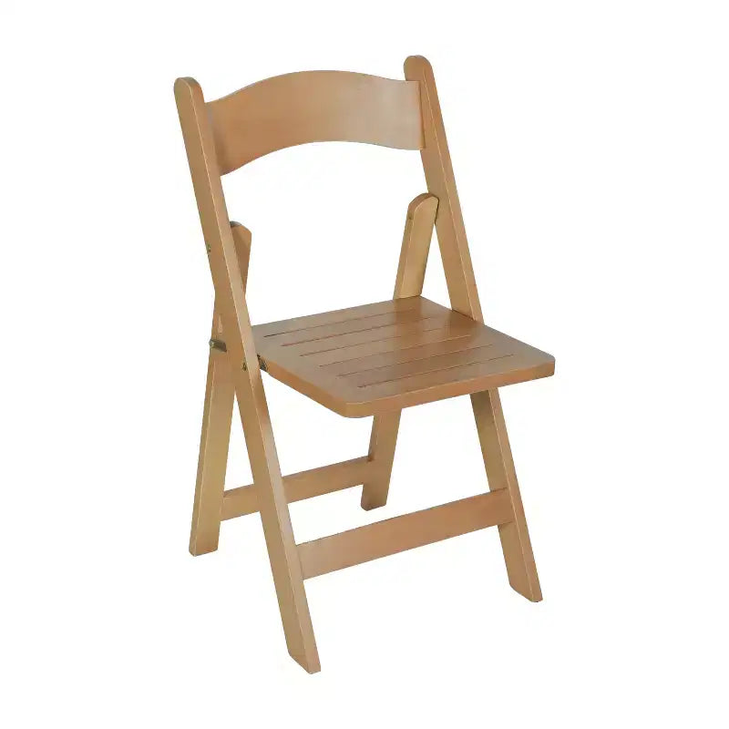Sedia da pranzo pieghevole in legno massello, rovere/stile americano antico/bianco, 1 posto