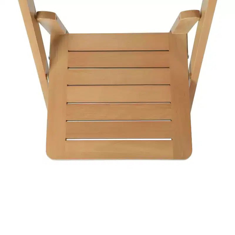 Sedia da pranzo pieghevole in legno massello, rovere/stile americano antico/bianco, 1 posto