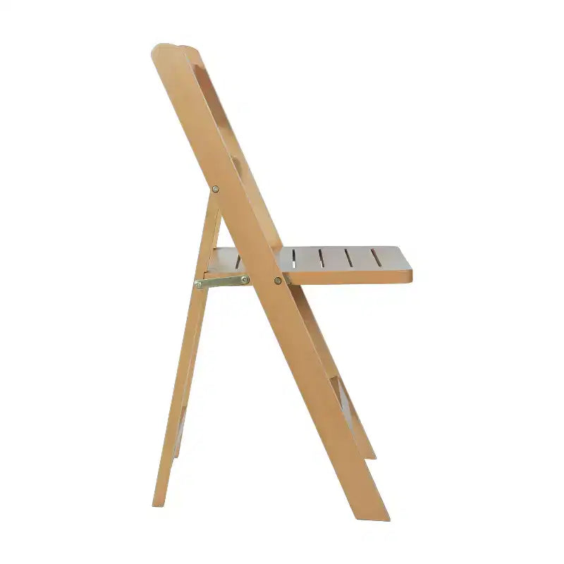 Sedia da pranzo pieghevole in legno massello, rovere/stile americano antico/bianco, 1 posto