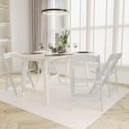 Sedia da pranzo pieghevole in legno massello, rovere/stile americano antico/bianco, 1 posto