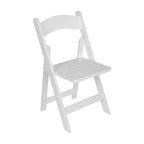 Sedia da pranzo pieghevole in legno massello, rovere/stile americano antico/bianco, 1 posto