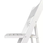 Sedia da pranzo pieghevole in legno massello, rovere/stile americano antico/bianco, 1 posto
