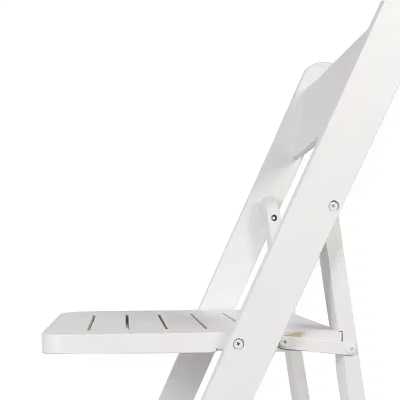 Sedia da pranzo pieghevole in legno massello, rovere/stile americano antico/bianco, 1 posto