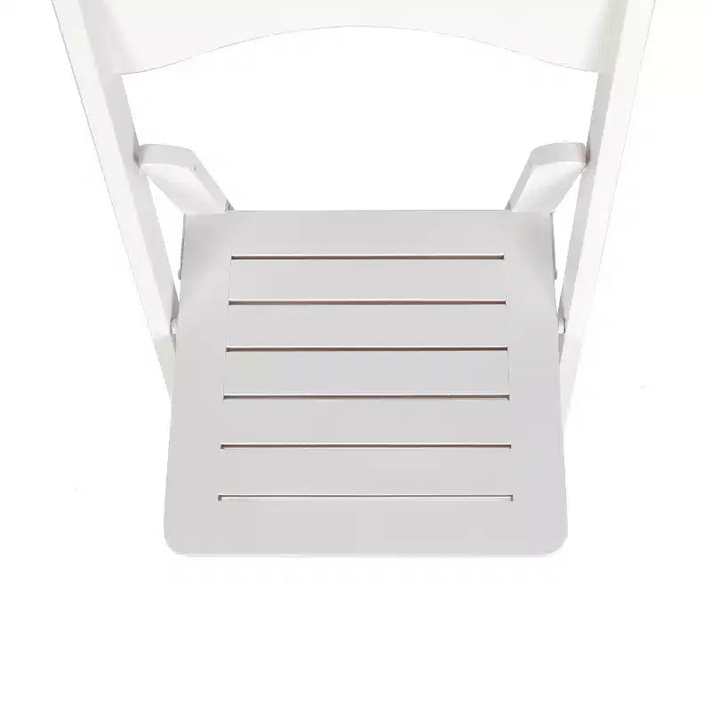 Sedia da pranzo pieghevole in legno massello, rovere/stile americano antico/bianco, 1 posto