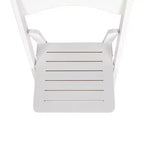 Sedia da pranzo pieghevole in legno massello, rovere/stile americano antico/bianco, 1 posto