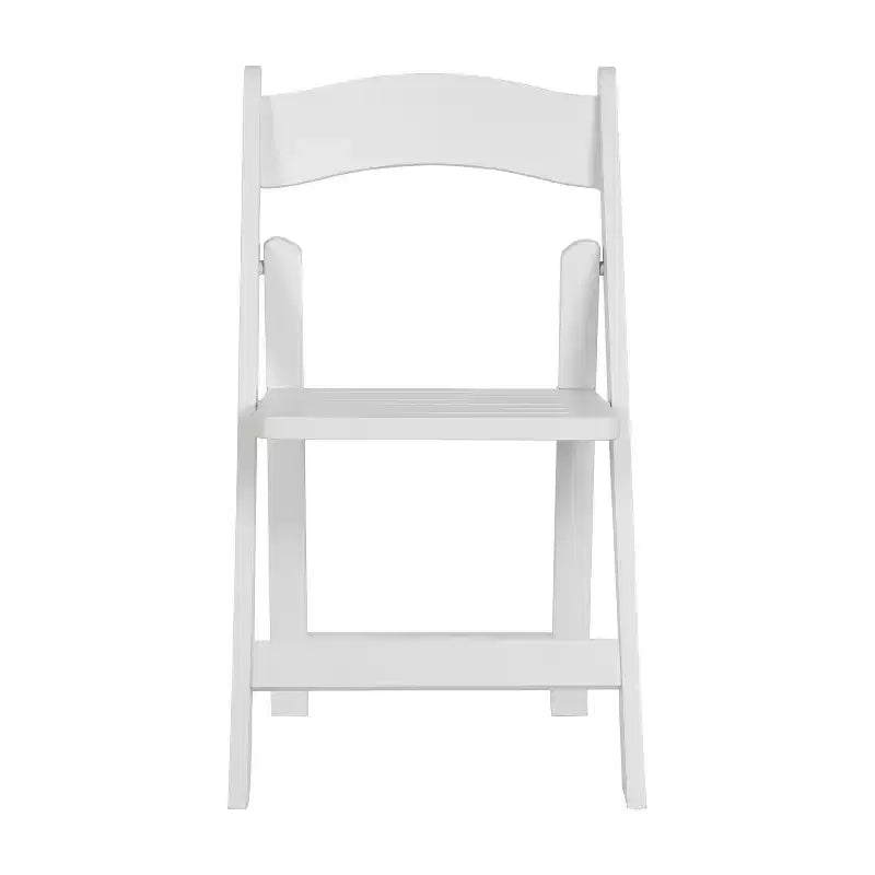 Sedia da pranzo pieghevole in legno massello, rovere/stile americano antico/bianco, 1 posto