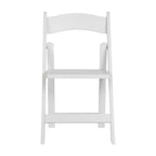 Sedia da pranzo pieghevole in legno massello, rovere/stile americano antico/bianco, 1 posto